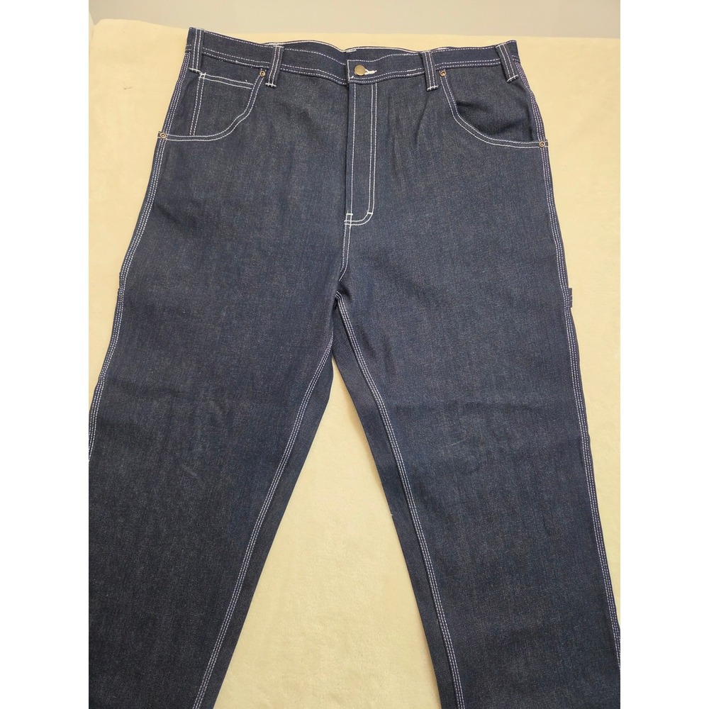 USA Works Carpenter Jeans Mens 40x34 Dark Indigo Blue New Workwear Denim Pants